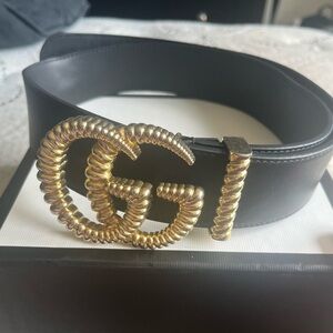 Authentic Moon Calfskin Torchon
Double G Belt!